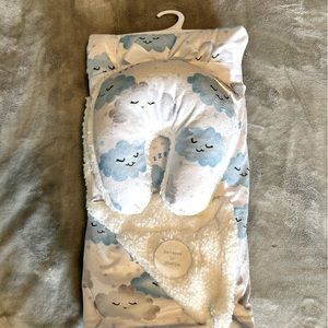 SL Home Fashions Baby Blanket and Travel Neck Pillow